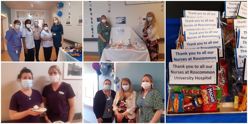 Roscommon University Hospital #RUH celebrating International Nurses Day and acknowledging all the amazing work nurses do!