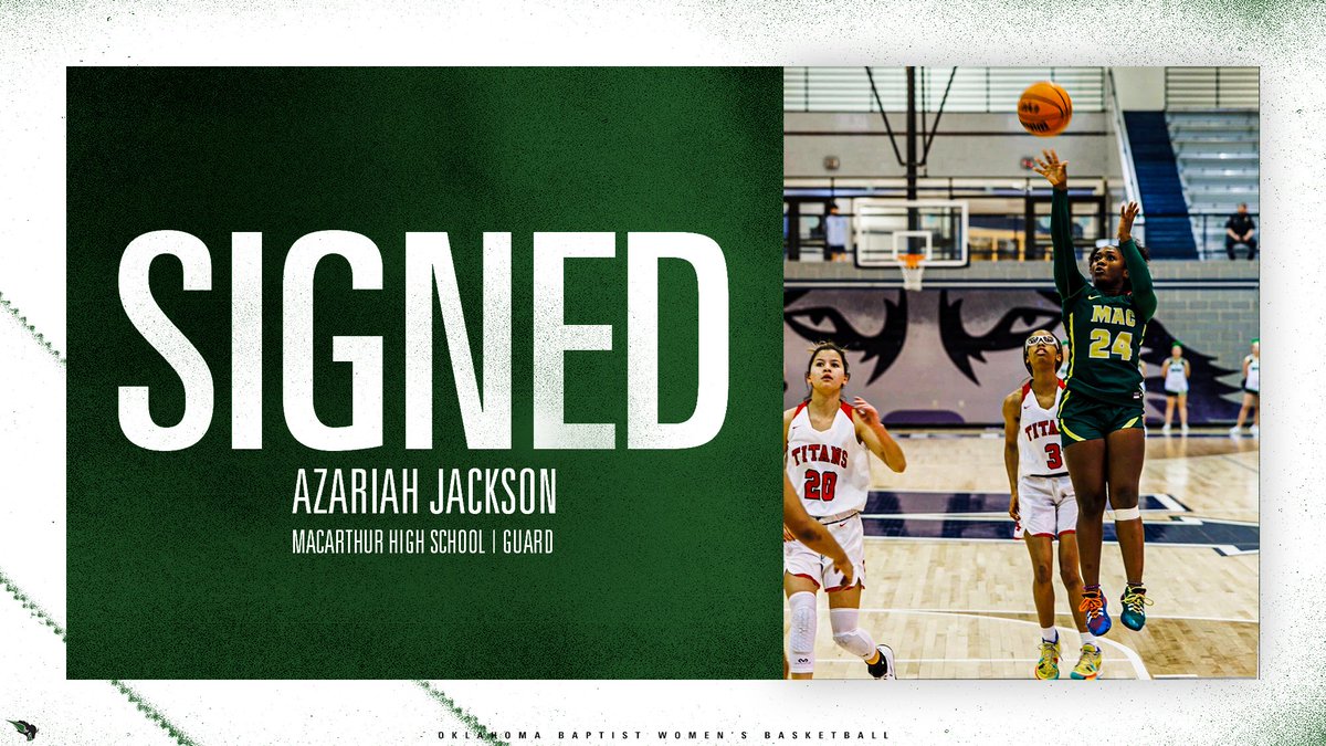 OBU_WBBall's tweet photo. A guard with ꜱᴘᴇᴇᴅ &amp; ᴘᴏᴡᴇʀ...

Everyone welcome, @AzariahJackson7! #OnToVictory https://t.co/iAFNEezSOJ