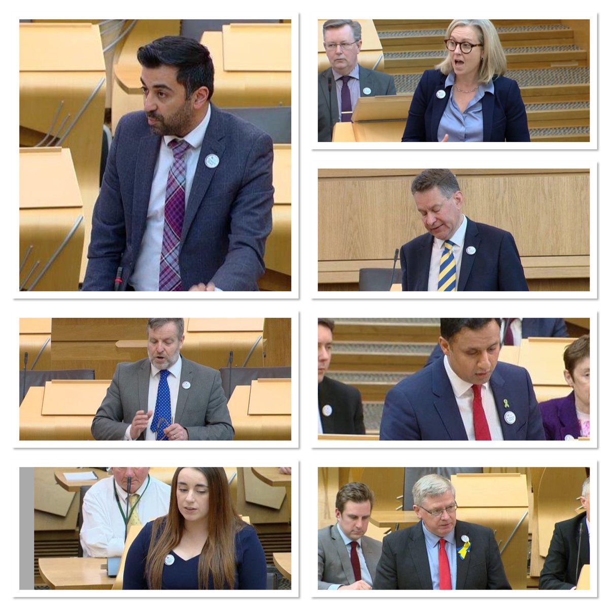 Great to see so many #NursesDay badges on display in the Scottish Parliament today. You can watch MSPs celebrate the #BestOfNursing from 5pm here: scottishparliament.tv