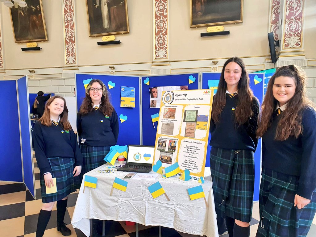 TYColaisteBride's tweet photo. We are so proud of our 2 @Colaistebride TY leadership teams presented at the @TrinityAccess21 showcase! Both teams worked extremely hard on their projects and learned invaluable skills- well done! πππ©βπ #leadership #bridge21 #newskills #TYCB https://t.co/eFlsKO0aHz