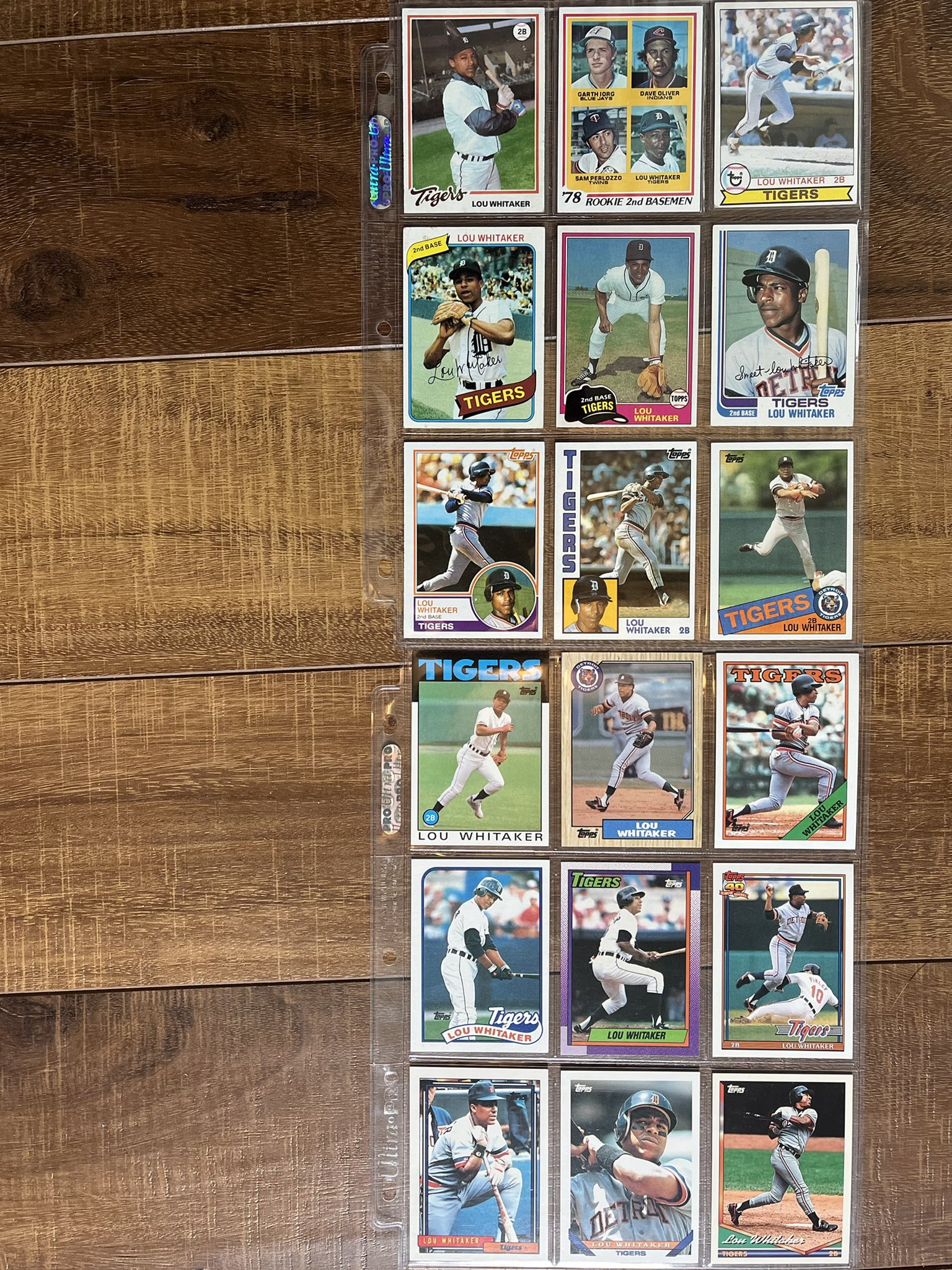 Happy Birthday Lou Whitaker! Topps run (minus 1995, which I apparently still need?!!) 