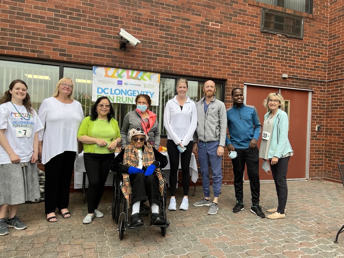 linkedsenior's tweet photo. Thank you for participating in the 2nd Annual #LongevityFunRun today Stoddard Baptist Nursing Home! #OldPeopleAreCool #OlderAmericansMonth @Oldplparecool @MayorBowser #gerotwitter @ACLgov @TinaSandri https://t.co/Lrj2t5JqNp