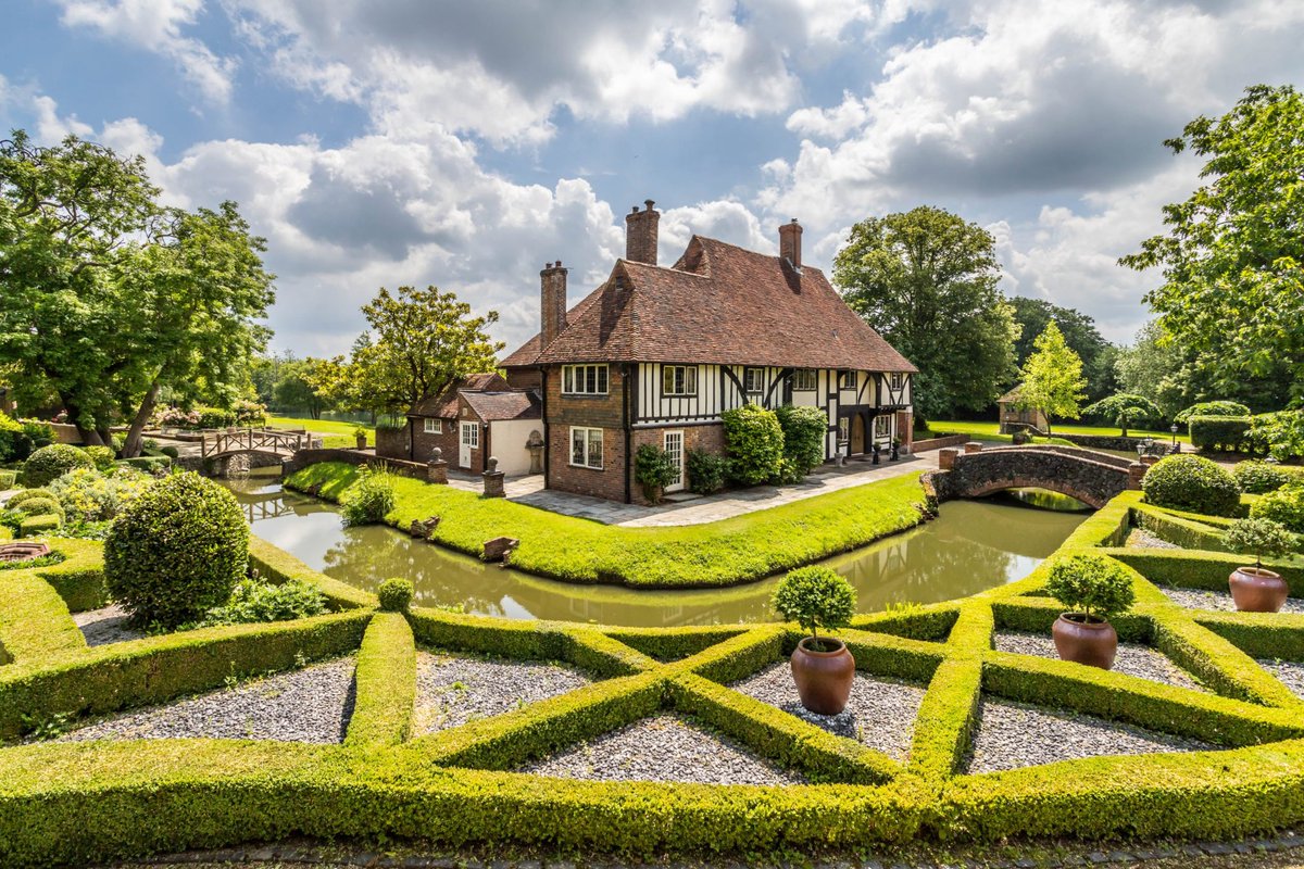 The Moat House, a 15th century house at Benenden in Kent.