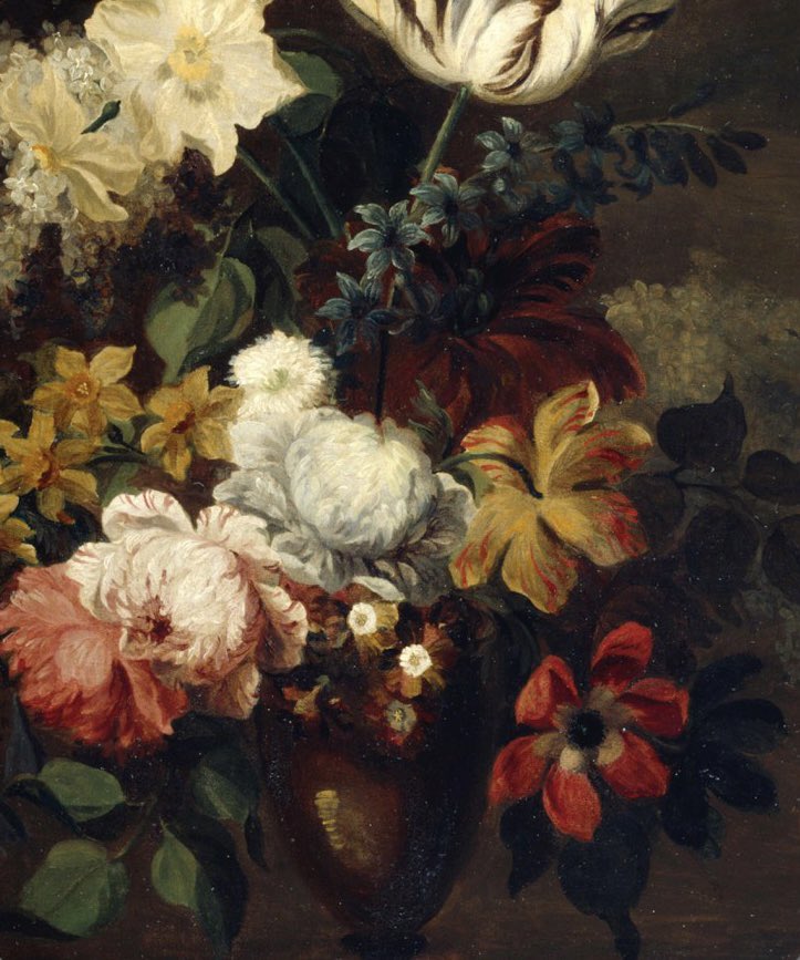 sophrisyne's tweet photo. painting details of flowers by Mary Moser https://t.co/Tem2XMiwNc