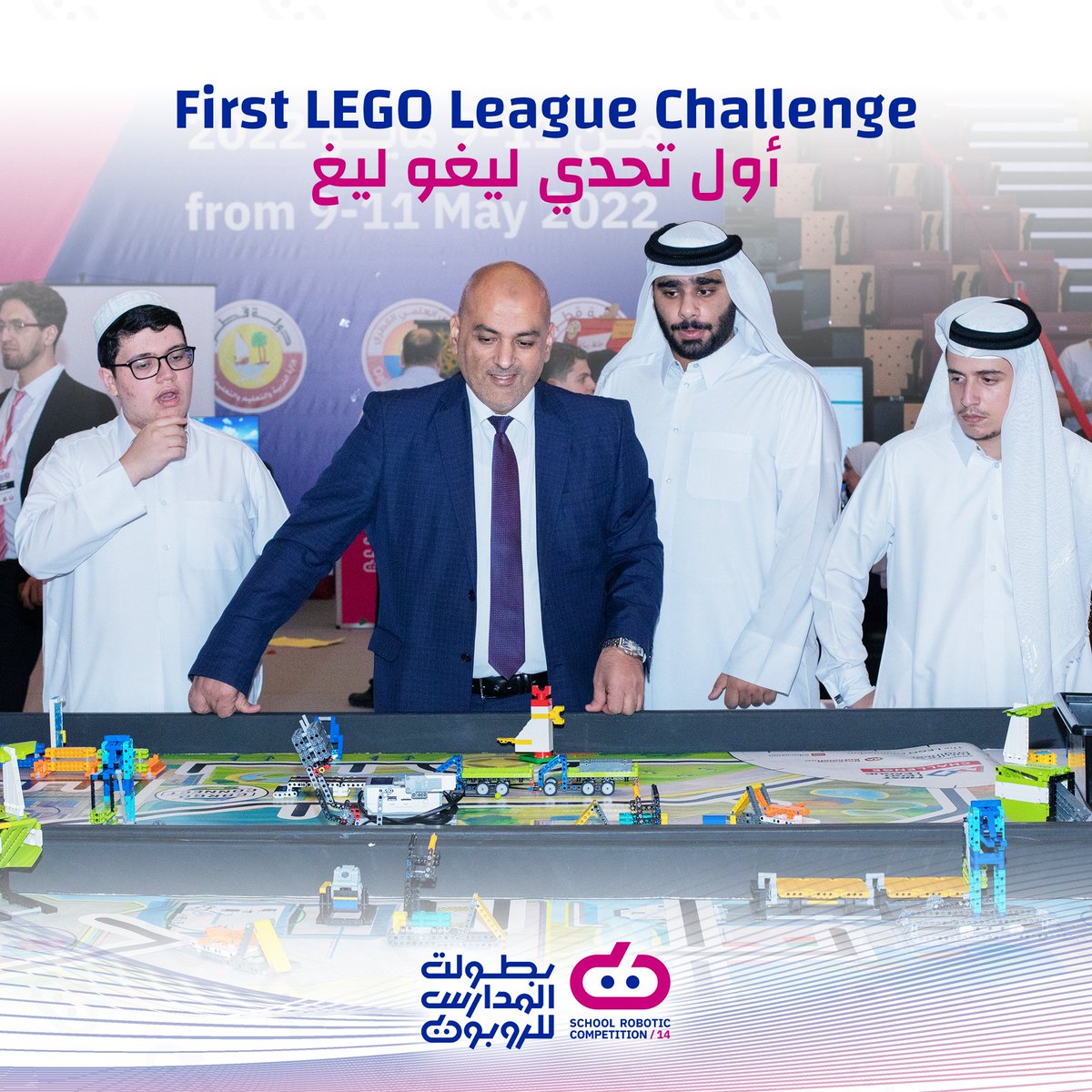 qscientific's tweet photo. جانب من مشاركة الفرق في مسابقة روبوت FLL  ببطولة المدارس للروبوت الرابعة عشر التي نظمتها وزارة الرياضة والشباب ممثله في #النادي_العلمي_القطري وبالتعاون مع وزارة التربية والتعليم والتعليم العالي والجمعية العربية للروبوت والذكاء الاصطناعي
@MSYQatar
@Qatar_Edu https://t.co/UtQqAGBnAe