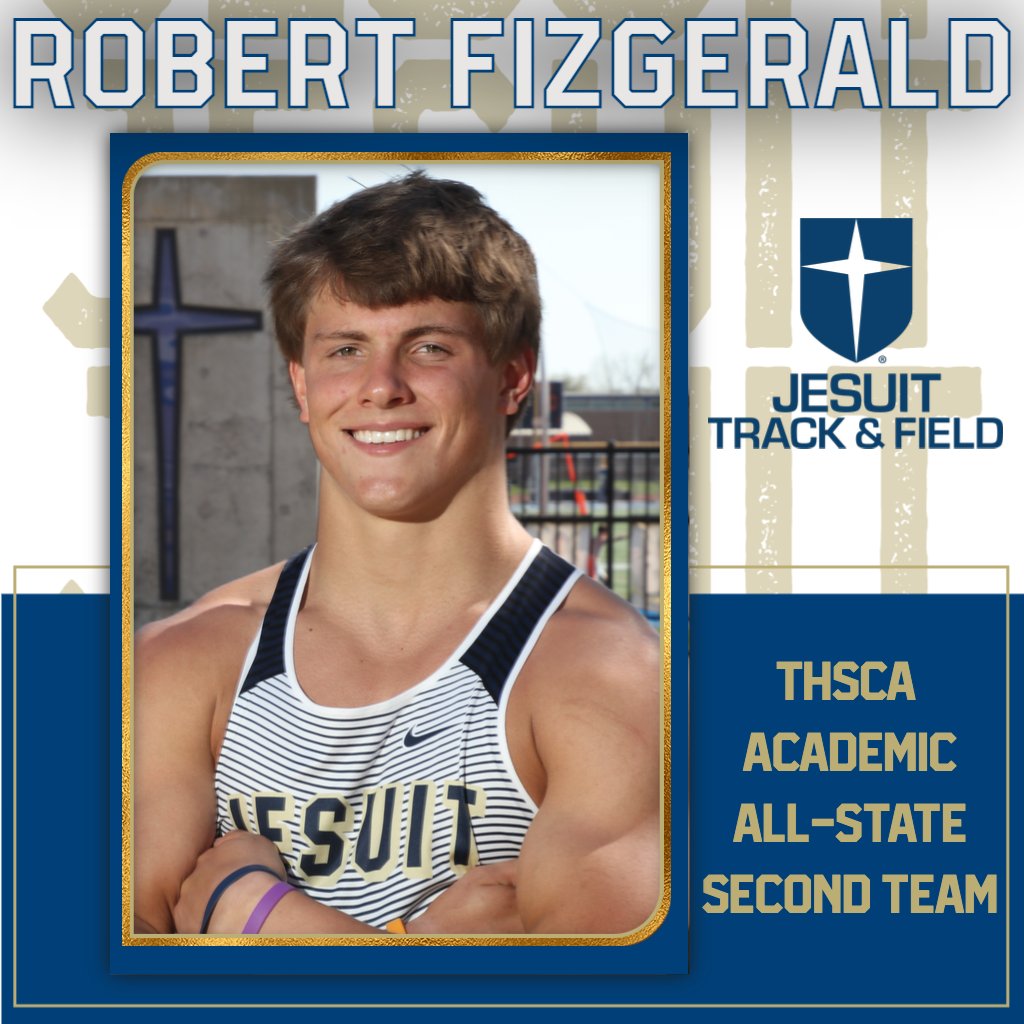 JesuitAthletics's tweet photo. Congratulations to the first three of five members of the Jesuit Dallas track &amp; field team that were named to the THSCA Academic Second Team all-state listing! https://t.co/WXt9hKk6q9