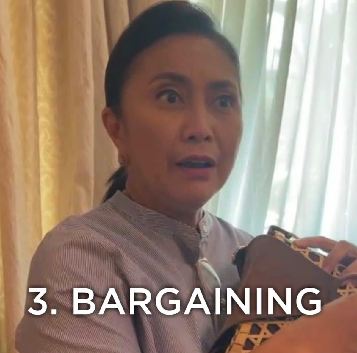xateIIite's tweet photo. stages of grief but make it leni robredo 😭😭😭 

(ctto from fb) https://t.co/EEyw6CvQ5m