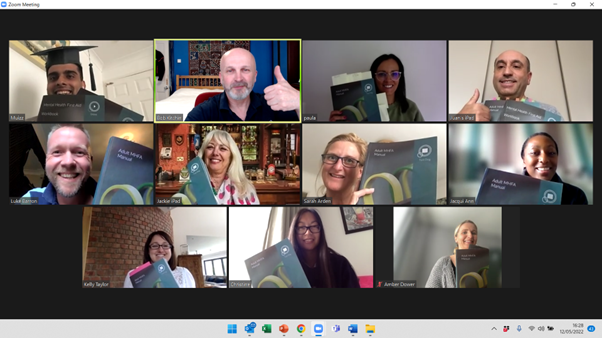 Congratulations to our first group of MHFAiders from <a href="/_ProjectWingman/">ProjectWingman</a> Absolute pleasure to meet you all. Energy, compassion, great people skills and good humour. You've set the bar for the other groups to follow.