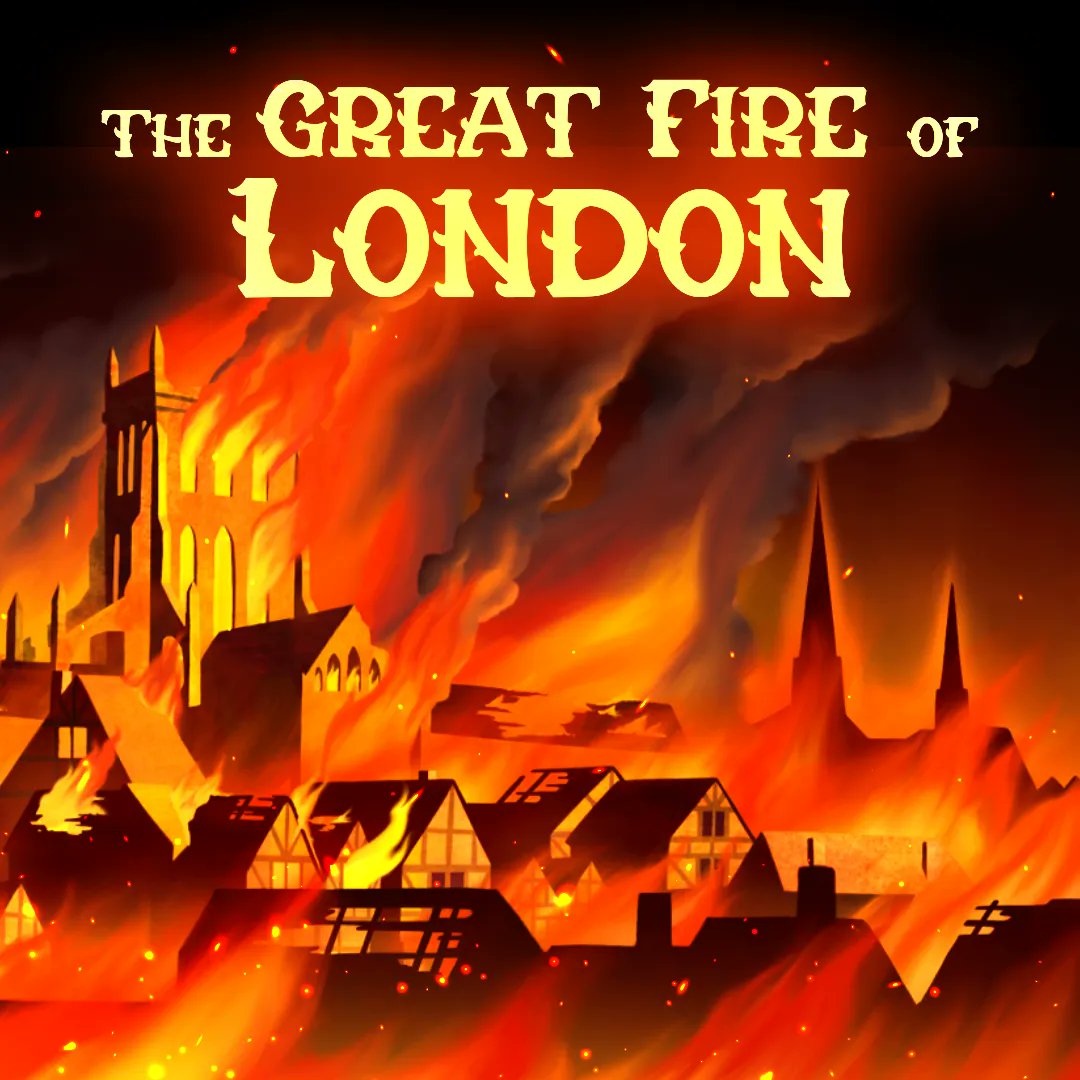RunWithZRX's tweet photo. Travel back to September 1666 on the eve of the Great Fire of London.  Follow the path of the blaze as it alters the face of one of the world’s greatest cities, forever.  Our latest New Adventure is available in-app now! https://t.co/eCDk7BNmwE