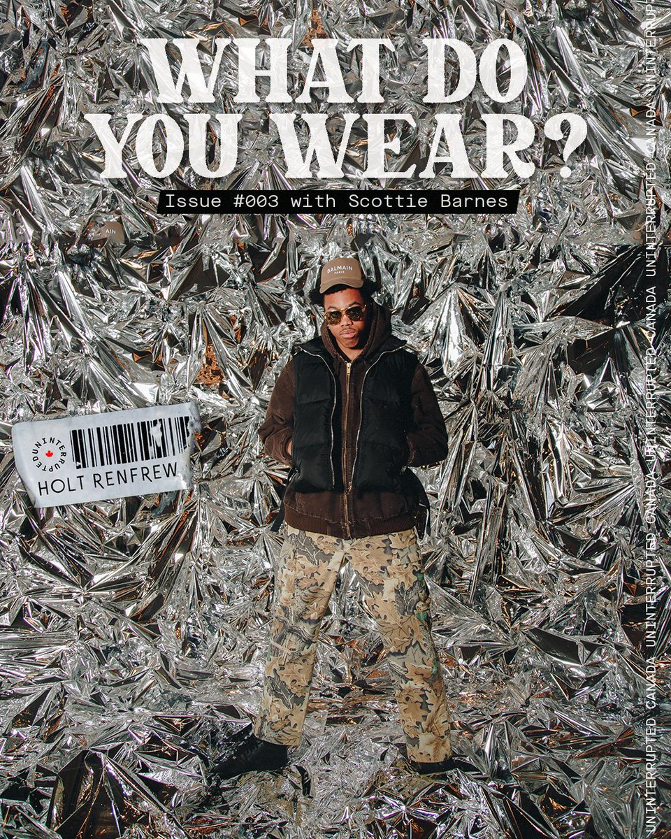 UNCanada's tweet photo. Scottie Drippin' 💧@ScottBarnes561 may be a rookie but his sense of fashion certainly isn't 

Episode 3 of #WhatDoYouWear with @HoltRenfrew is out now https://t.co/HWy7tr0J6G https://t.co/34b0gyBsDX