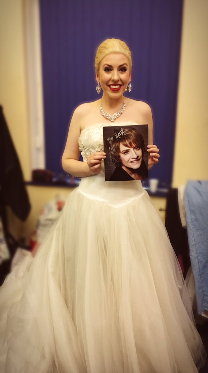 Ruth_Lockwood's tweet photo. @PattiLuPone I just want to say a huge blubbering thank you for the signed photograph, such a gorgeous surprise on my opening night! You’re the only portrayal of Eva I care about! ☺️💕 been channeling Patti all week! https://t.co/T65Wdbi5e1