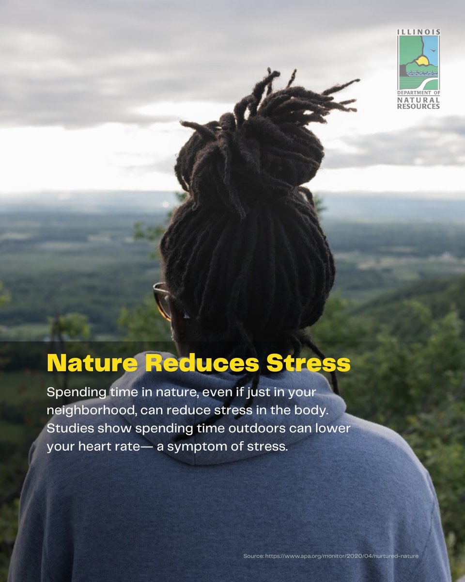 senpetersil's tweet photo. May is #MentalHealthAwarenessMonth, and the @IllinoisDNR is highlighting ways nature can give us a boost—from memory improvement to stress relief and more. How are you exploring nature this month? https://t.co/78LOCbEWsb #FindYourselfInNature https://t.co/5JTvzINHmm