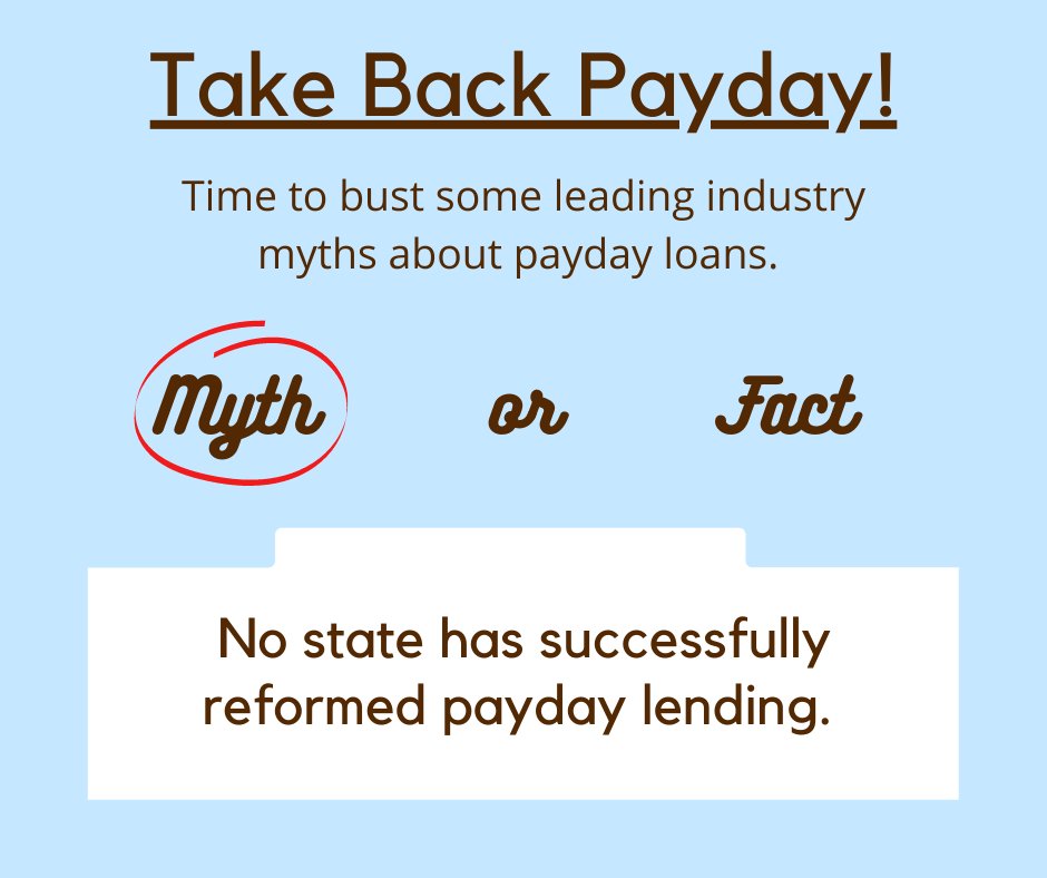 ks_paydayreform's tweet photo. Happy Friday! It is time to #takebackpayday
Have you been tempted to believe in this myth? We know Kansas can do better. Check out our website to see the work our coalition is doing https://t.co/KCSDaGxljf https://t.co/3ufEyXJZ73