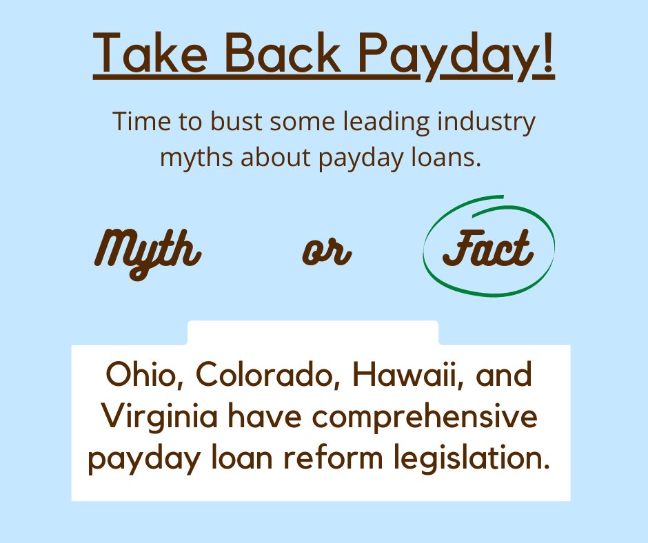 ks_paydayreform's tweet photo. Happy Friday! It is time to #takebackpayday
Have you been tempted to believe in this myth? We know Kansas can do better. Check out our website to see the work our coalition is doing https://t.co/KCSDaGxljf https://t.co/3ufEyXJZ73