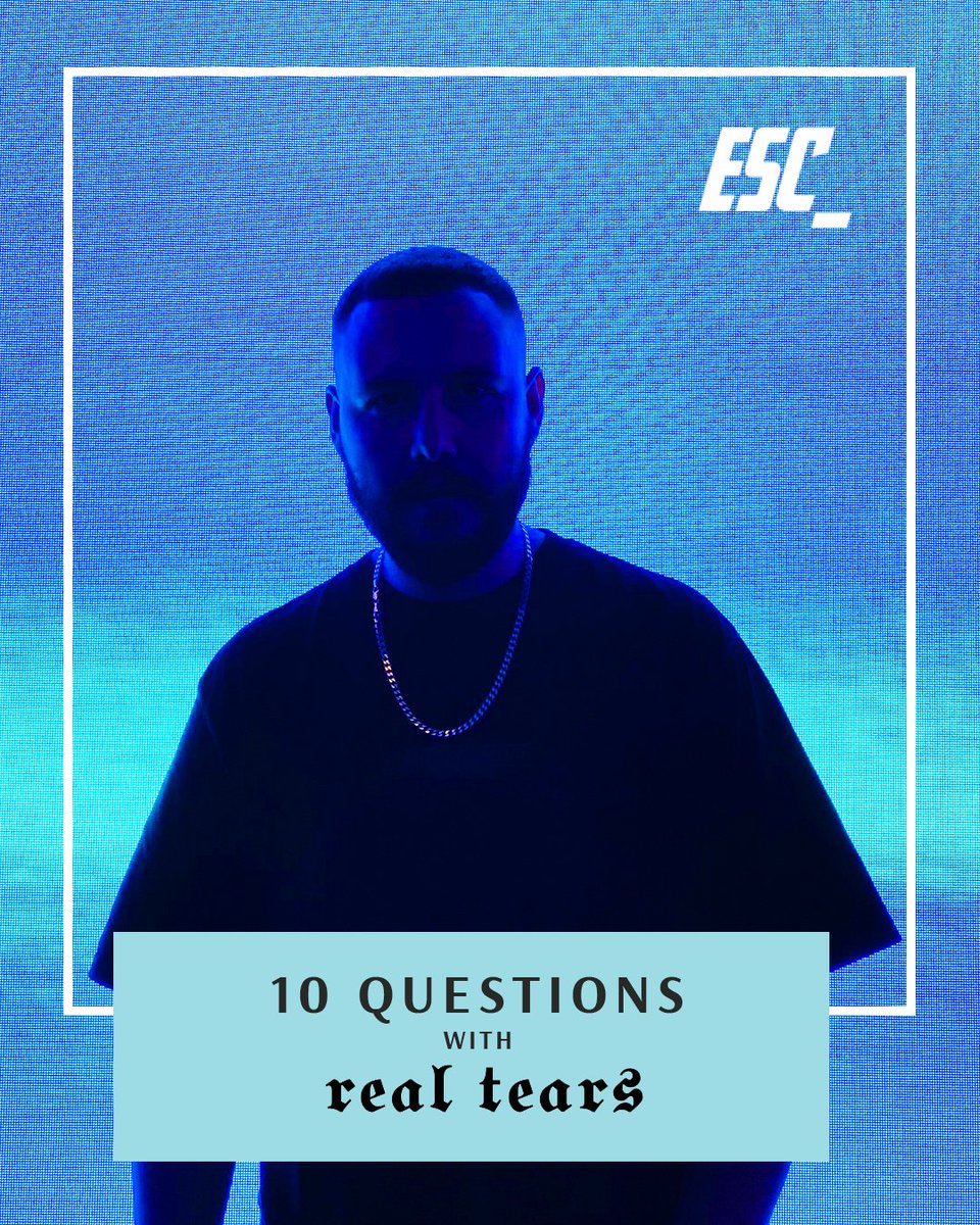 esc_records's tweet photo. 10 Questions❓️with Real Tears
---------------------------------------------
In the lead up to @djrealtears V.A.L.I.S release coming up on the 13th of May, we got the inside scoop as to what makes him tick... https://t.co/j8oYSzVmGX