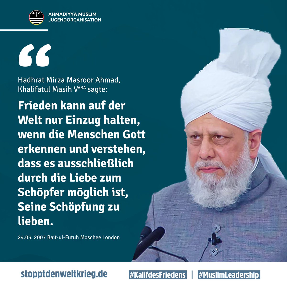 walied796's tweet photo. https://t.co/PsLUE8TT2k

#MuslimLeadership
#KalifdesFriedens https://t.co/9UiGItEAm4