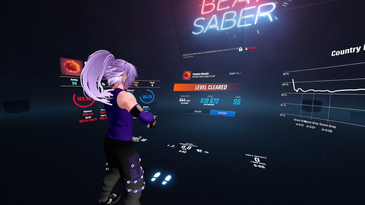 stsungjp's tweet photo. @pimaxofficial Not sure if I should even tag since my score is just bad. Reaching rank 1 is hard. This map is a total nightmare O_O. I admire those players that got a good score on this. Here's a screenshot of my rank 200 score :-/
The controllers look great! So I tried.
#swordtime https://t.co/1vGrf3sDA6