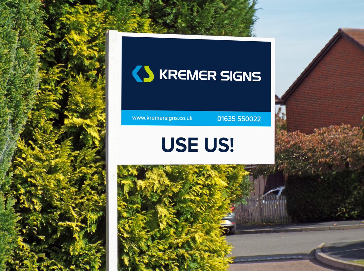 KremerSignsKG's tweet photo. Need new boards? ๐ค
Consider this a "Sign" โญ
Get in touch today to see how we can help:
01635 550022
ryan@kremersigns.co.uk
#estateagents #forsalesigns #boards #lettingsagent https://t.co/GpTs7G5lir