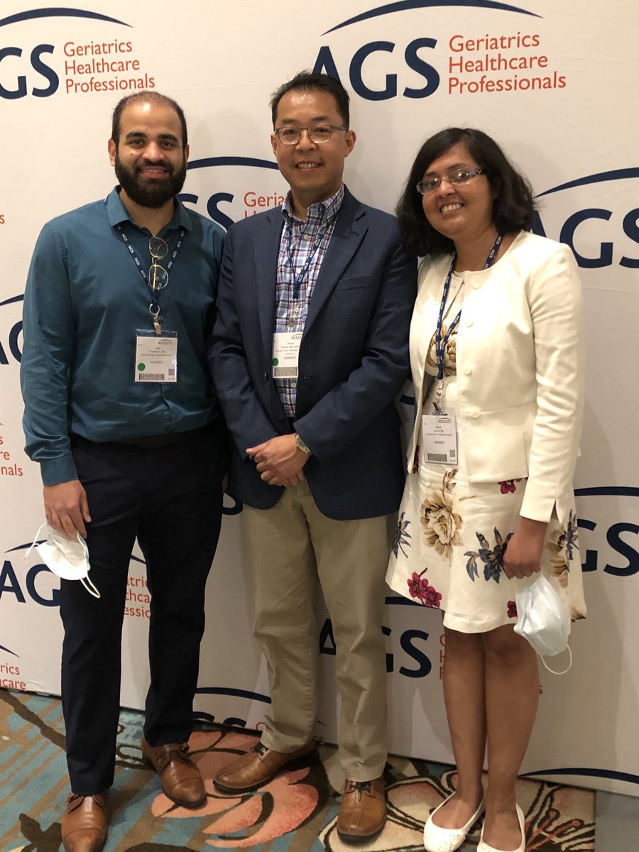 Sharing great learning opportunities with our Geriatric Medicine Fellows at #AGS22! Looking forward to their upcoming poster presentations.
