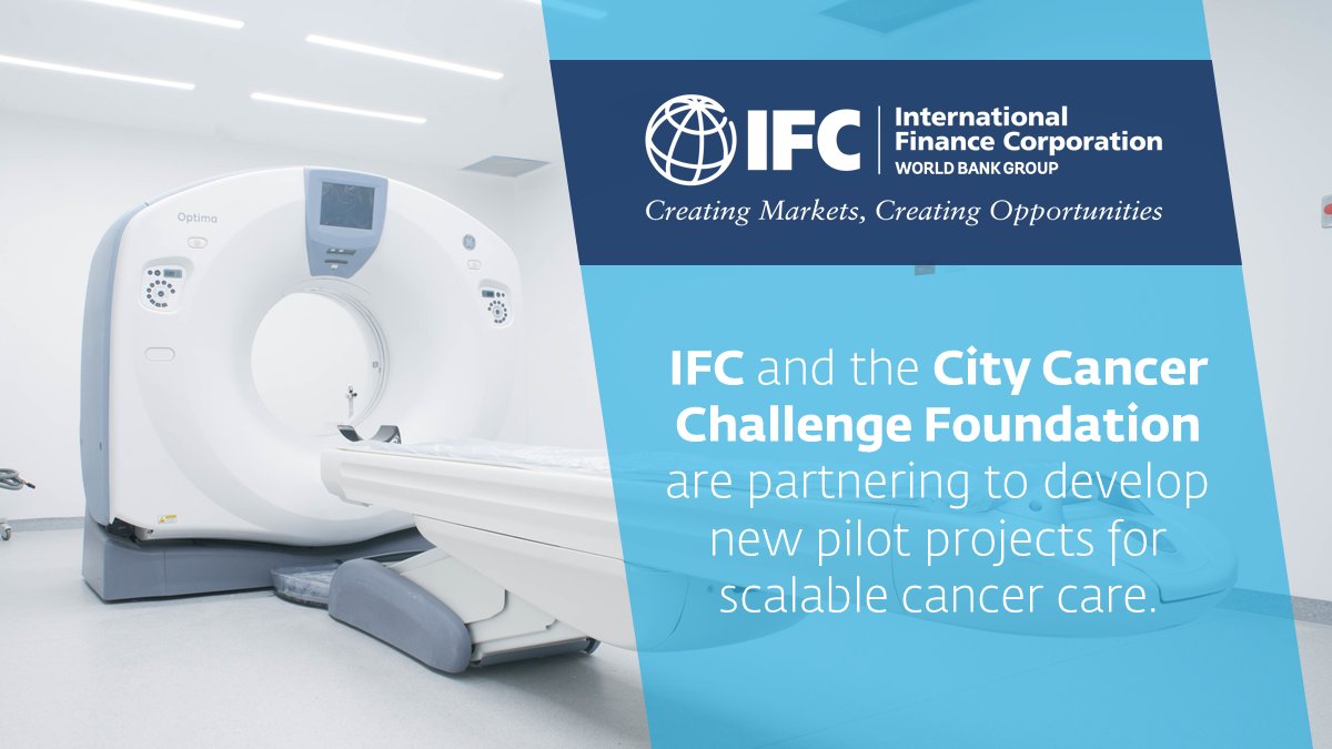 Achieving more equitable access to cancer care is crucial as populations around the world age.

That’s why IFC is partnering with <a href="/CCan_org/">City Cancer Challenge</a> to help cities in emerging markets develop more accessible, impactful cancer care services: wrld.bg/t25A50J6tWF