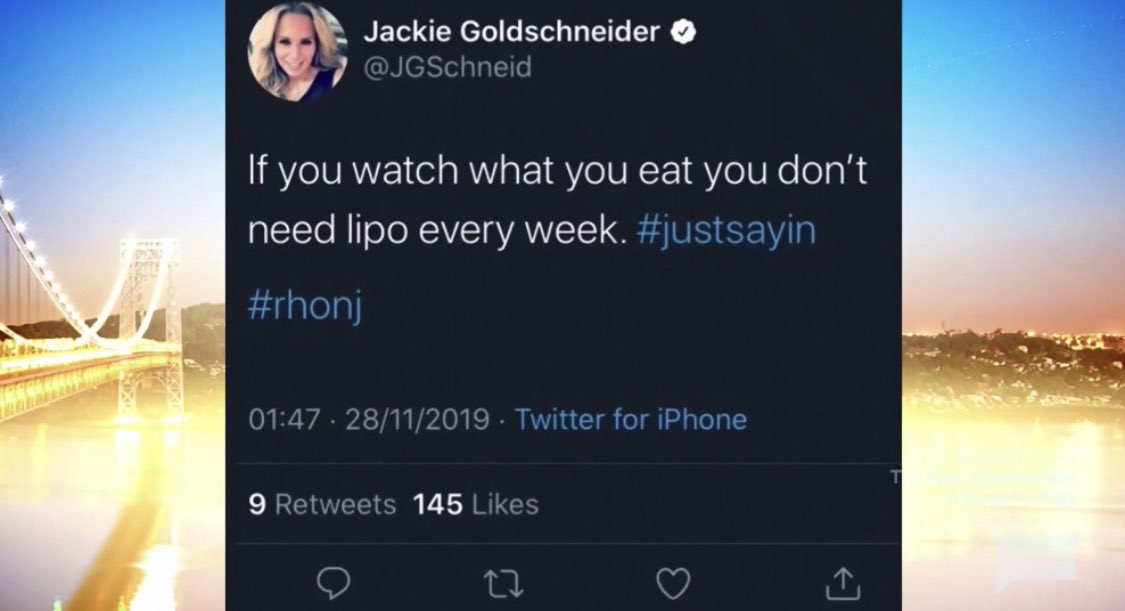 queensofbravo's tweet photo. Not only was Jennifer open about her convo with her kids about Bill’s affair, the way she pulled out the receipts against Marge, Jackie, and Melissa was pure gold #RHONJ https://t.co/JXtctXr3aL