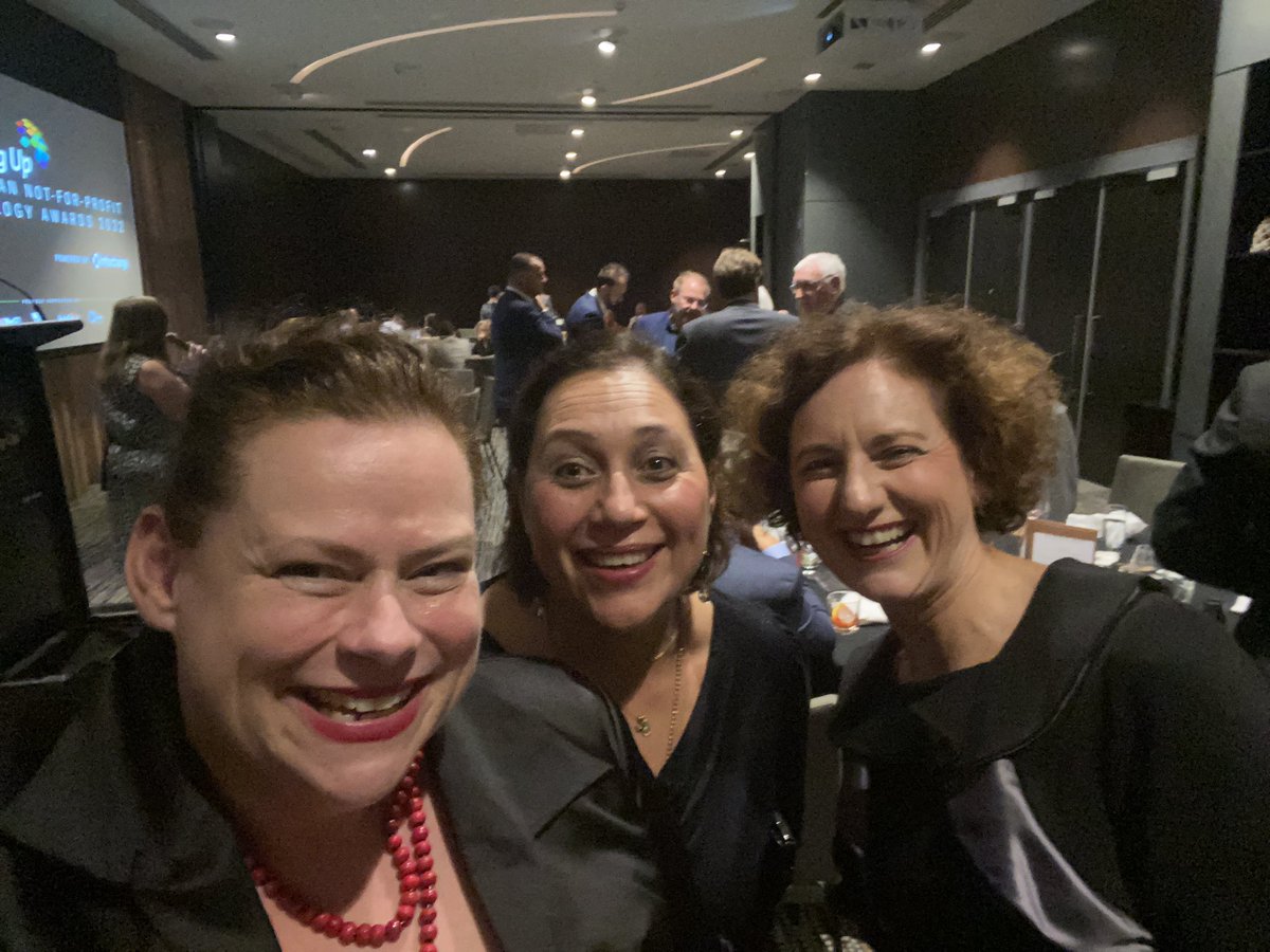 kelhutchinson's tweet photo. So excited to be in a room of #techforgood people at the Australian Not-for-Profit Technology Awards. Great to reconnect in person with inspiring stories of #digital #changemakers. Thanks @Infoxchange @ConnectingUp #NFPtechAwards https://t.co/YWboLhQ8Zs
