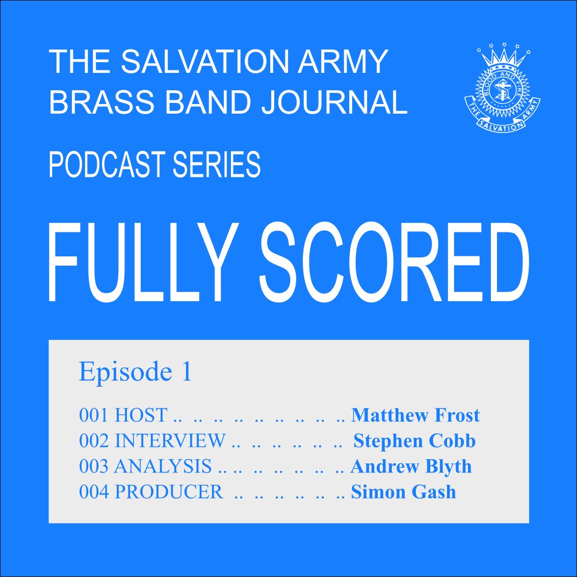 FullyScored's tweet image. Fresh from the archives! 
Did you know, this is what our original concept episode artwork looked like back in late 2019 when the idea for the podcast was first conceived?

The design was supposed to mimic the classic look of the Salvation Army Festival Series scores!