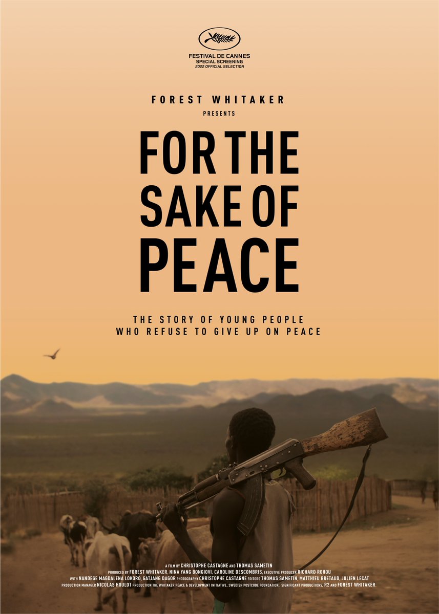 The screening of “For the Sake of Peace” at @Festival_Cannes this year means the world to WPDI – it will show the world how young people can make peace happen even where it seems impossible. Thank you to the film's production team and everyone who contributed!