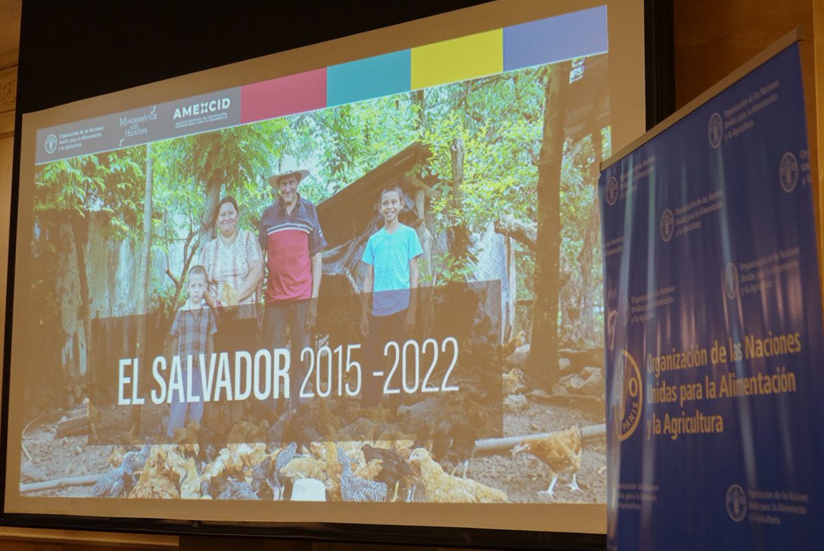 AgenciaEsco's tweet photo. El día de ayer @FAOElSalvador y @AMEXCID presentaron los avances y resultados del Programa “Mesoamérica sin Hambre: marcos institucionales más efectivos para mejorar la Agricultura Familiar y la Seguridad Alimentaria y Nutricional” ejecutado en 15 municipios del corredor seco. https://t.co/iqJIu7QiuE