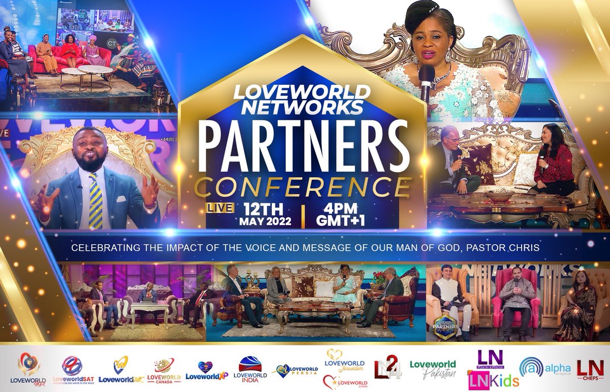 loveworldxp's tweet photo. THE DAY IS HERE!!!
The Loveworld Networks Partner Conference | Thursday, May 12, 2022 is now live!!!
Tune in now on https://t.co/aMr9L1pyhS to participate, get blessed and inspired now
#LoveworldNetworks #Lxp #Loveworld #Loveworldxp #Loveworldnation #Partnersconference #prayer https://t.co/cWwmAT3jd2