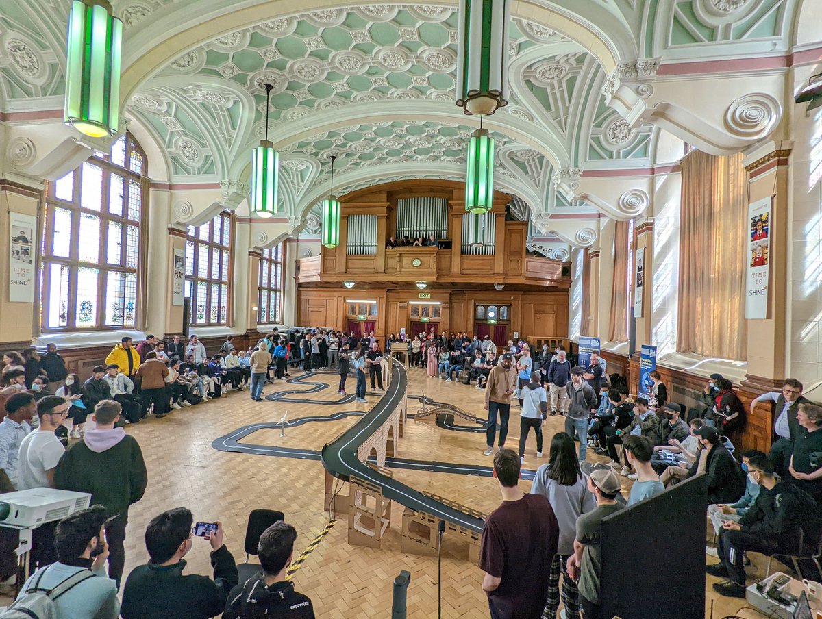liamamarsh's tweet photo. Today we made history with our final ESP Race in the Sackville Street Building. It was great to be able to invite everyone along after the difficulties of the last couple of years. Congratulations again to Group 13 on their amazing winning time! @UoM_EEE @UoMSciEng @OfficialUoM https://t.co/kmonuLtSu2