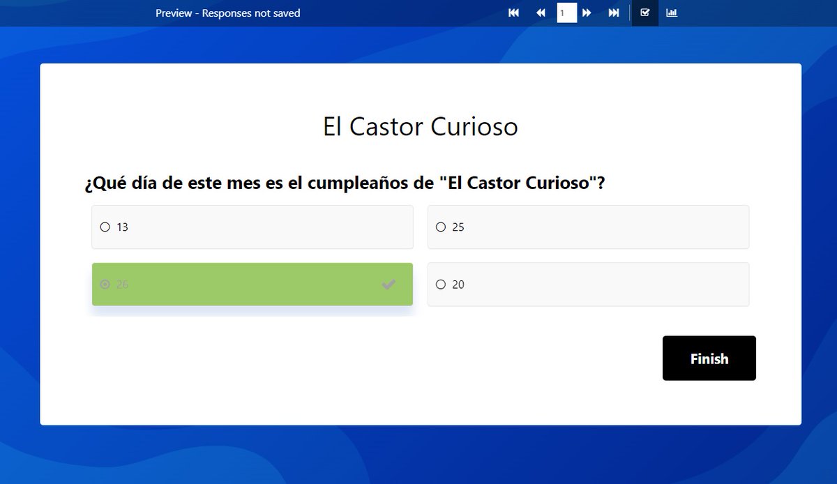 elcastorcurioso's tweet photo. Os presentamos una increíble herramienta para crear quizzes, con muchas opciones de personalización.
Es muy sencilla de utilizar, gratuita y no hace falta registrarse.
Esperamos que os guste. 😊
https://t.co/NpkBaLjBGB
#Recursos https://t.co/Yfhup8RtuZ