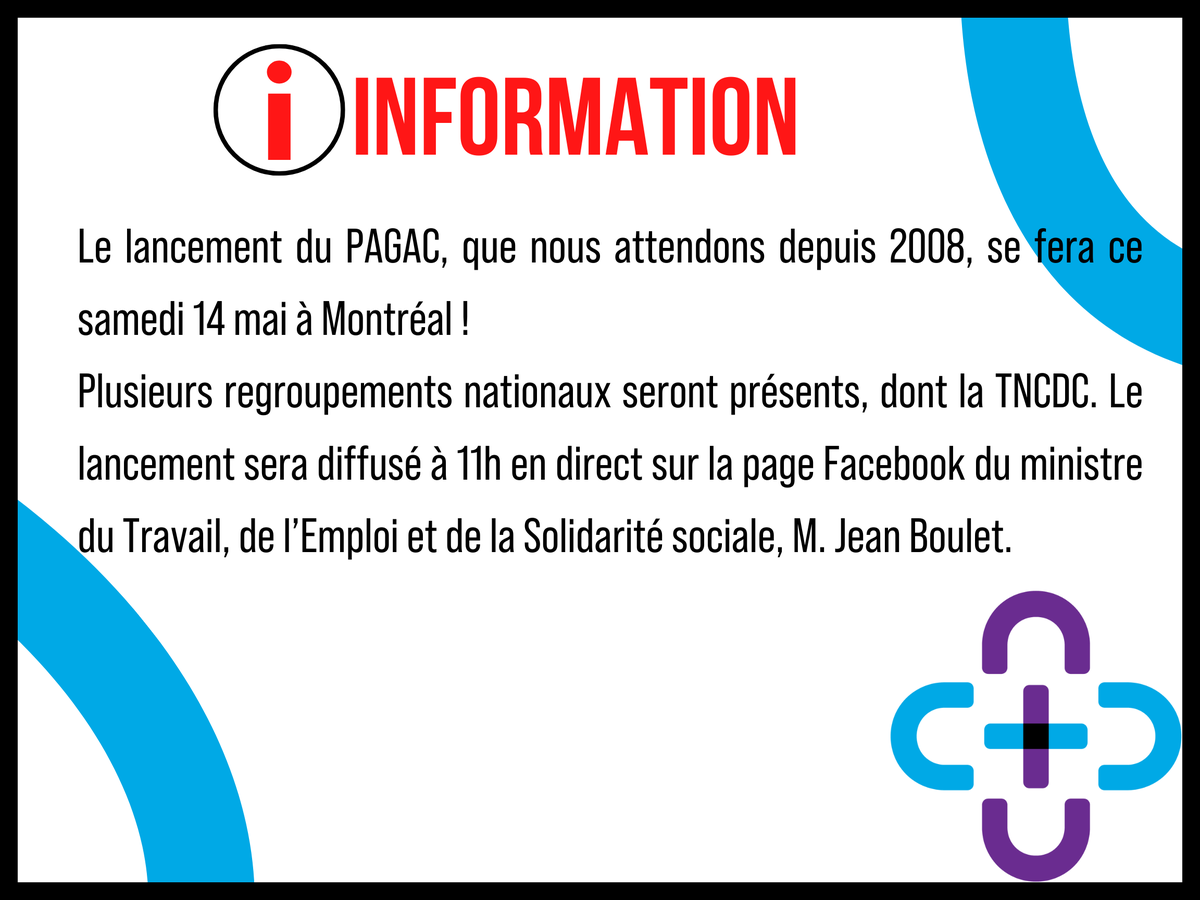 TNCDC's tweet photo. ‼️Ce moment tant attendu arrive enfin! N'hésitez pas à vous connecter ce samedi 14 mai à 11h sur la page Facebook du ministre 👇: https://t.co/tGEvdOW85h
#PAGAC #TNCDC #CAQ https://t.co/6BSn1b4oIe