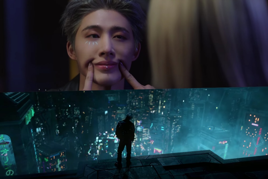 soompi's tweet photo. WATCH: #BI Sets Off On A Bold Journey In Futuristic MV For "BTBT" With #SouljaBoy And #DeVita 
https://t.co/6adZcUDh8h https://t.co/PVuniUXec1