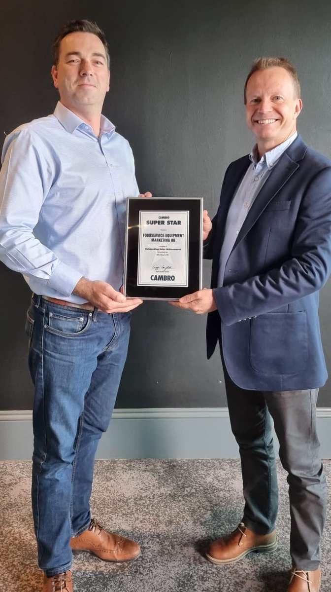 FEM_UK's tweet photo. We are delighted to announce that we have just been awarded a @Cambro1 Superstar Award for 'Outstanding Sales Achievement for 2021! A massive well done to the whole team 🙌🥳 
#cambro #cambrouk #cambrosales #whenhardworkpaysoff https://t.co/NxNTZbk8xg