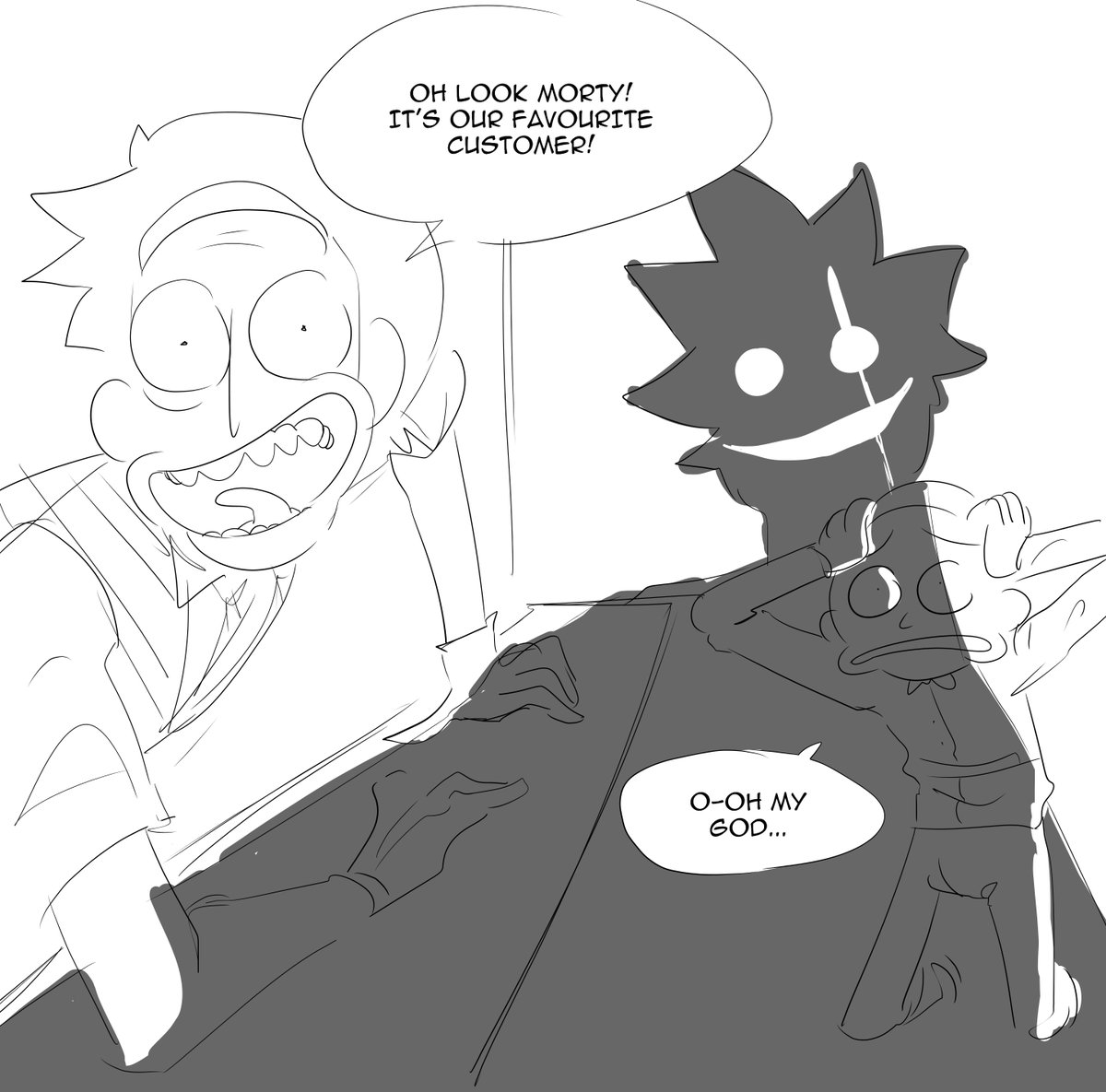 kreidxpriz's tweet photo. some shitpostings.
very evil @halforose
#veryevilrick #bartenderrick #waitermorty #rickandmorty #rick #ricksanchez #morty #mortysmith #rnm #ram https://t.co/ZZGcewUf3M