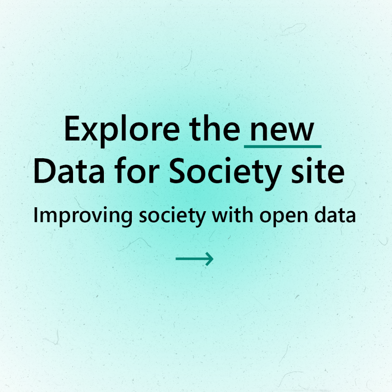 MSFTIssues's tweet photo. #OpenData can help us solve society’s biggest challenges.💡

Our new Data for Society resource center provides access to our open datasets, resources, and tools to make data sharing, research, and collaboration easier. Take a look: 👀