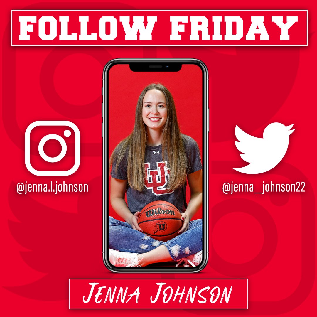 UTAHWBB's tweet photo. It’s #FollowFriday 📲 

Show @jenna_johnson22 some love. 🙌 https://t.co/EblfvrUANt