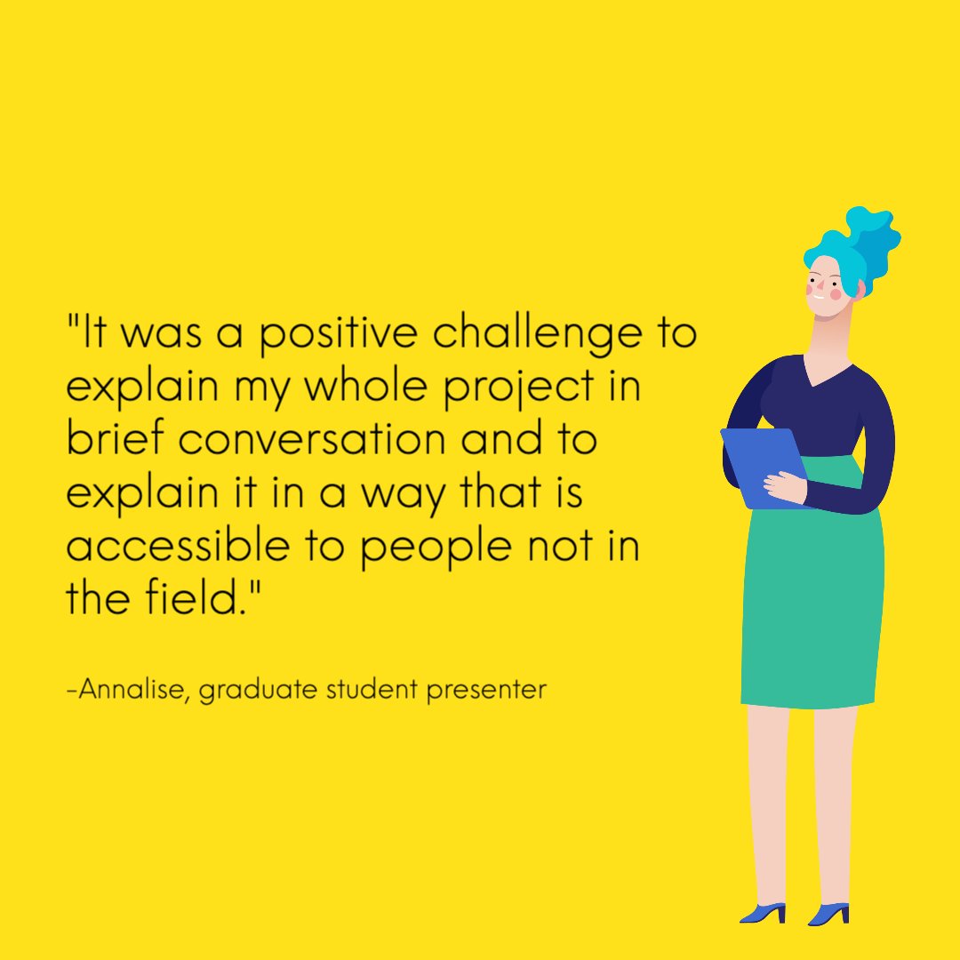 uogradschool's tweet photo. Watch researchers take years of industry expertise and consolidate it into a convo that everyone understands at the 2022 Research Grad Forum. 5/13. 8am-2pm. UofO EMU. Be there.
https://t.co/qE3zgrcXdm @uoregon
#UOResearchforum #research #gradstudents #goducks #eugeneoregon https://t.co/3A7MlN6PEf