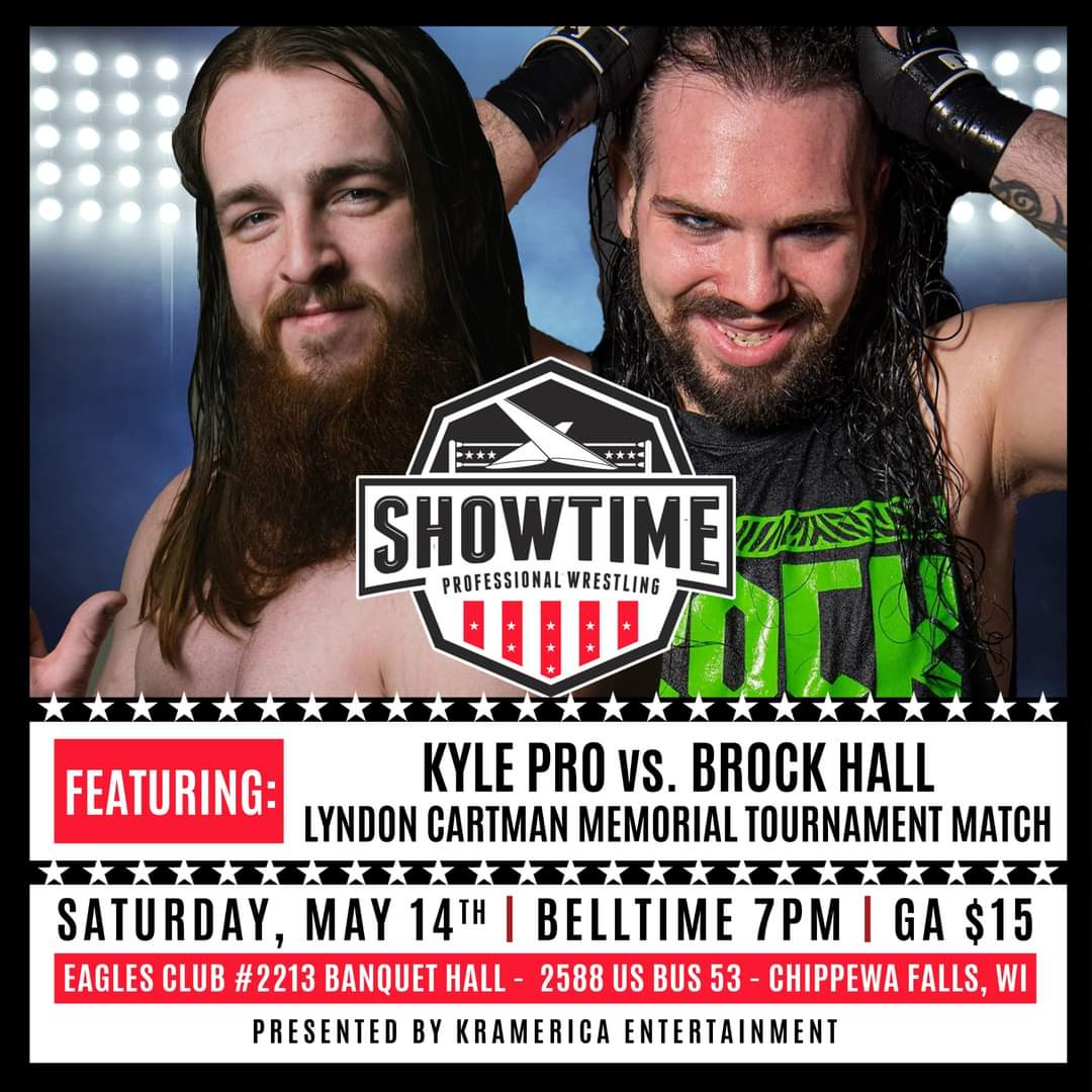 KylePro4's tweet photo. 🚨SATURDAY NIGHT🚨 
Lyndon Cartman Memorial Championship Tournament Round 1
🏠 Eagle's Club Chippewa Falls WI 
🚪 6PM 🔔 7PM 
I'm good boot off @RealBrockHall eye liner off and the continue on to the tournament!
#TheMissingPiece https://t.co/T6KnZtuGeV