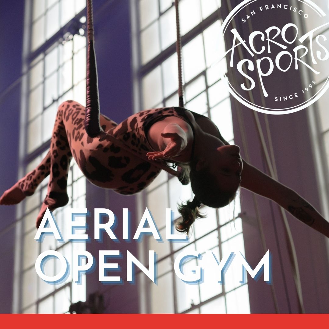 Open Training for #Aerialists
Fridays, 1:30 PM – 02:45 PM
 ----
Must have previous aerial experience and only AcroSports aerial equipment may be used.

Available Equipment:
#Tissu, #Hammock, #Trapeze and #Lyra.
Shared points

Visit our website to register:
acrosports.org/class/aerial-o…