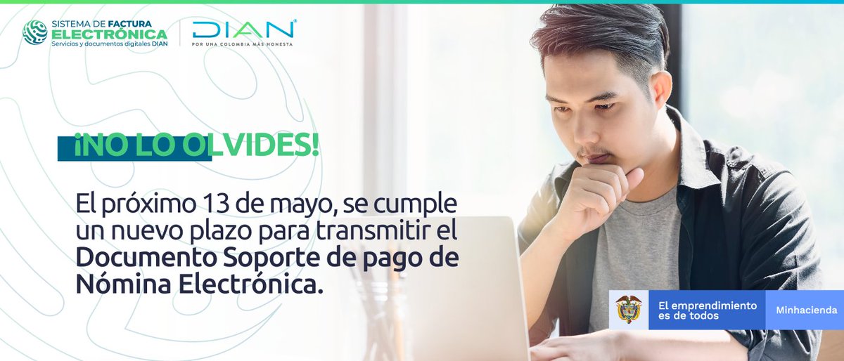 🧐 Según lo dispuesto en la Resolución 0028 de febrero de 2022, las empresas del grupo N° 4, con 1 a 10 trabajadores, deben transmitir la información de los meses de Diciembre 2021, enero- febrero 2022. Conoce más en 👉 bit.ly/3s3bAOF