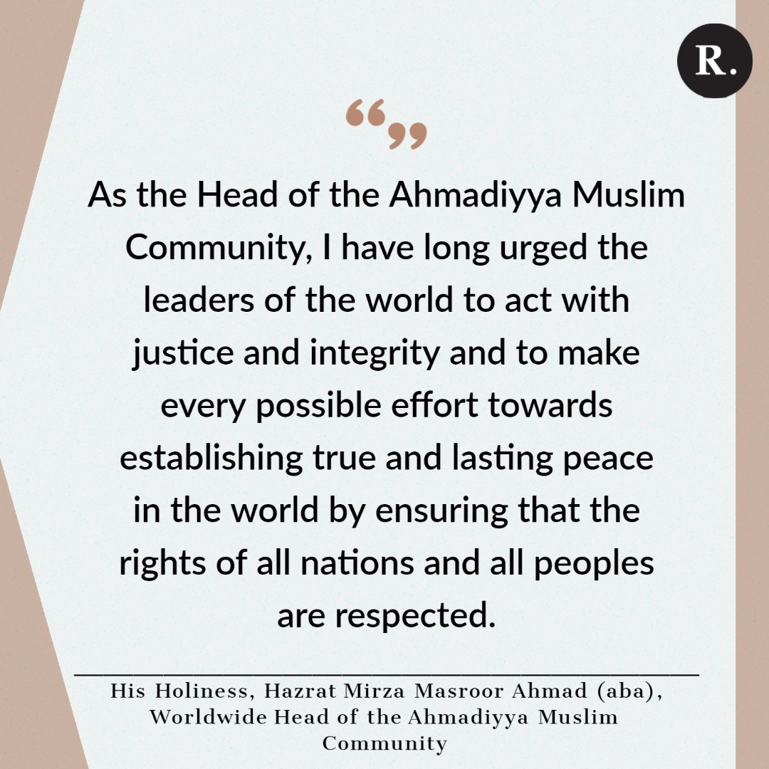 ReviewReligions's tweet photo. His Holiness (aba) sent letters to world leaders and drew their attention towards recognising the Creator whilst heeding them to prevent an outbreak of a World War.

Read here:
https://t.co/BfxpN25BBA

#MuslimLeadership https://t.co/xW6Y477ccm