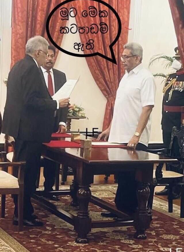 ChandaniKirinde's tweet photo. This is too good not to share 😂. At least the memes are back with RWs entry https://t.co/u5mewB4nJH