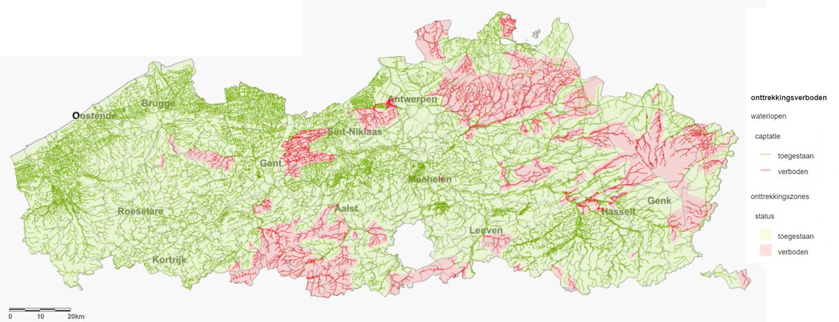 Patrick Willems (@pwillemskul) on Twitter photo Overzicht van gebieden waarvoor momenteel onttrekkingsverbod geldt langs waterlopen (door te lage waterstanden en/of o.w.v. ecologische kwetsbaarheid) op kaart Vlaanderen 👇
#reactiefafwegingskader
vmm1.maps.arcgis.com/apps/View/inde… Overzicht van gebieden waarvoor momenteel onttrekkingsverbod geldt langs waterlopen (door te lage waterstanden en/of o.w.v. ecologische kwetsbaarheid) op kaart Vlaanderen 👇
#reactiefafwegingskader
vmm1.maps.arcgis.com/apps/View/inde…