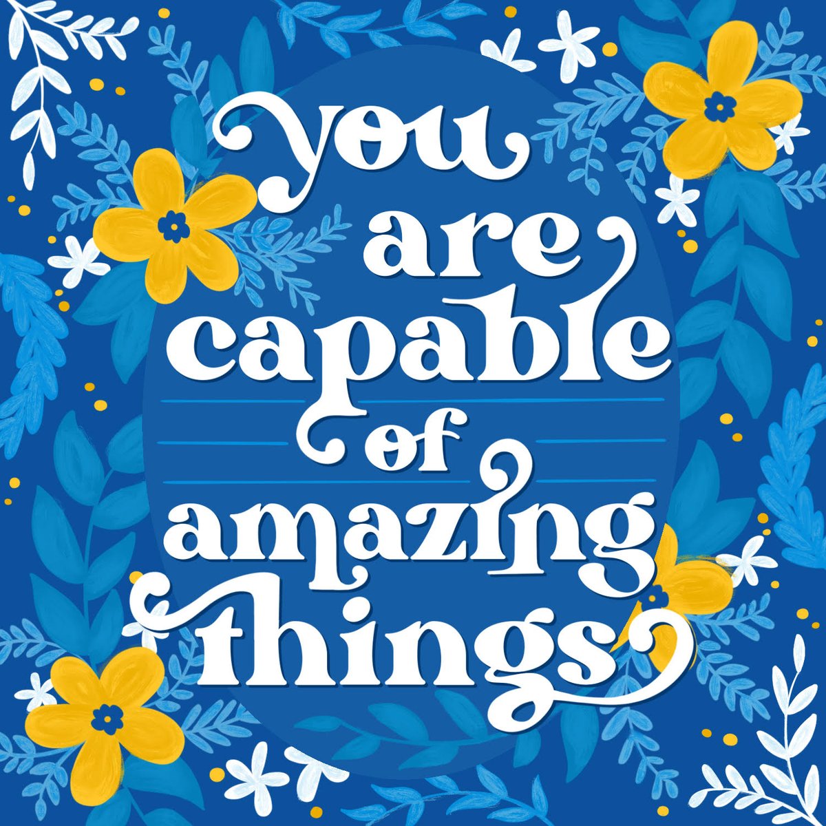 🌼  Tag someone you think is capable of something amazing! ⬇️

🎨: @kayliejaydesigns

#snuggleaffirmations #dailyencouragement #kindwords #typedesign #snuggle #affirmationoftheday