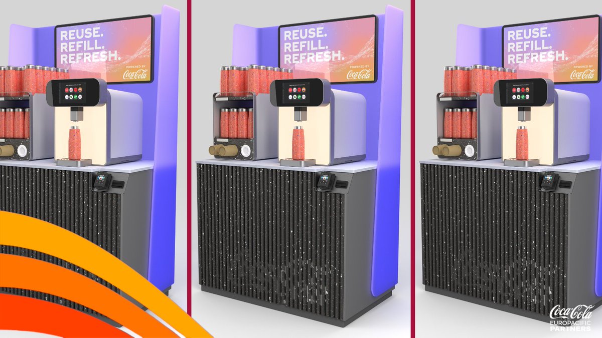 CocaColaEP's tweet photo. New Compact Freestyleยฎ - the most digitally advanced dispenser in the iconic Coca-Cola Freestyle family - is being trialled across Europe. Another innovation to support our journey to Net Zero by 2040.
Find out more: https://t.co/5x2WanE6ww
#ActionOnPackaging #ThisisForward https://t.co/BYTrOVZ7fe