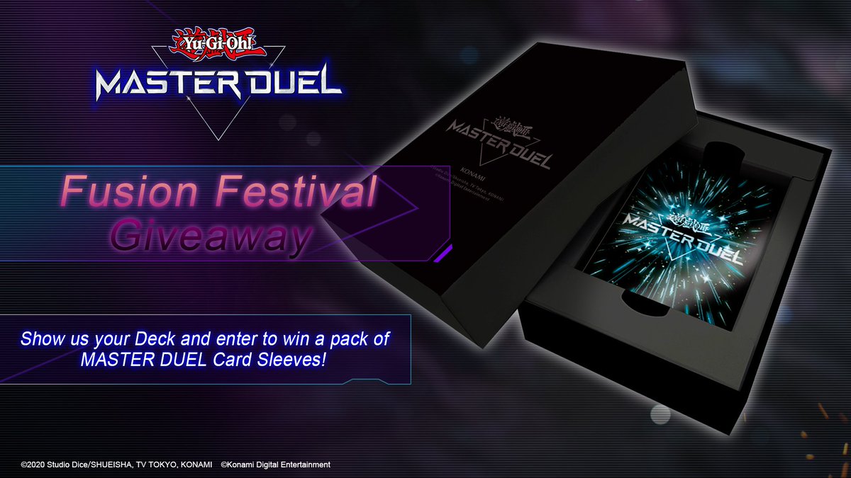 Our Fusion Fest giveaway for physical MASTER DUEL Card Sleeves ends on 5/22! Enter now! #YuGiOhMASTERDUEL Our Fusion Fest giveaway for physical MASTER DUEL Card Sleeves ends on 5/22! Enter now! #YuGiOhMASTERDUEL