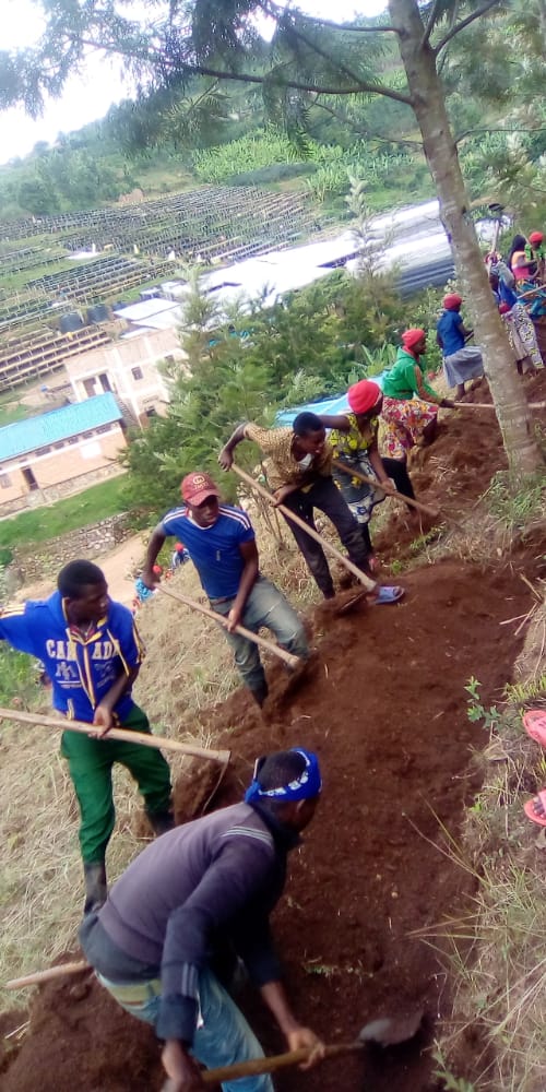 CYEZA_Sect's tweet photo. Hirya no hino mu tugari dutandukanye tugize umurenge wa Cyeza , dukomeje gukora ibikorwa bitandukanye bigamije kurwanya isuri . Aho ducukura imiringoti mishya, gusibura isanzwe no gucukura ibyobo bifata amazi.
@Muhangadis @RwandaSouth @RwandaLocalGov https://t.co/D7pSDJVqIN