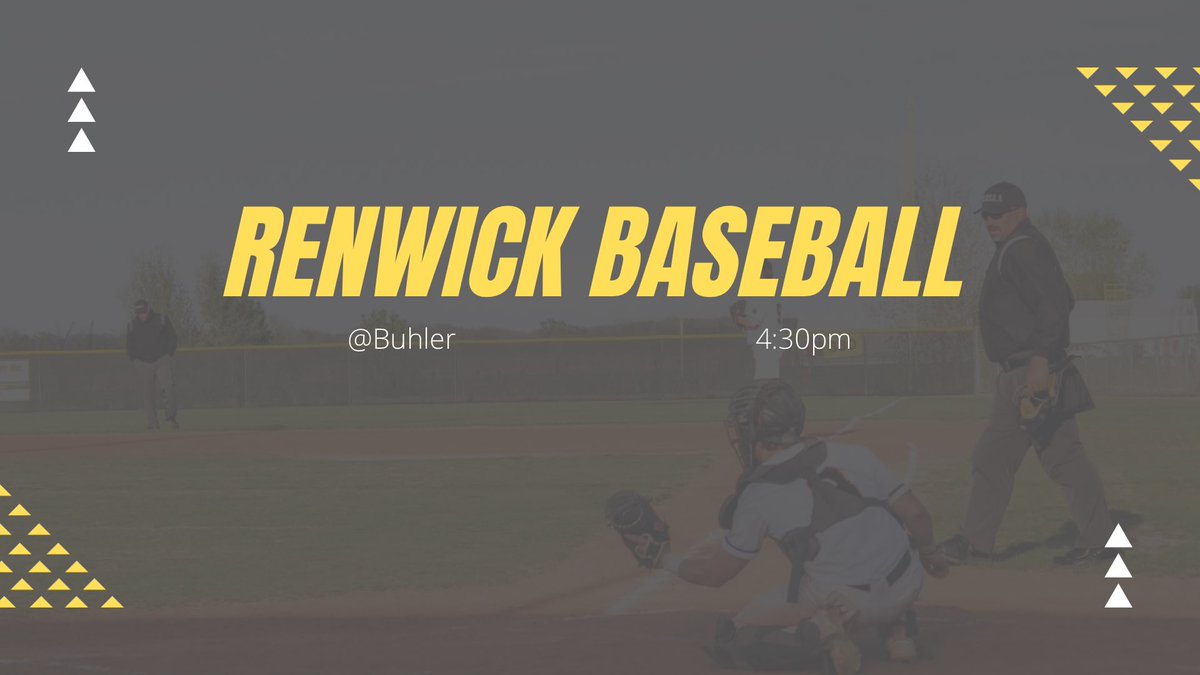 Game day!!!

⚾️Renwick baseball 
📍Buhler 
⏰4:30pm